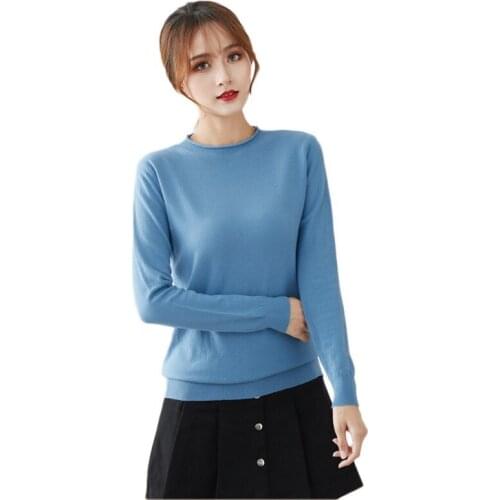 QRWR 2020 Autumn Winter Women Sweaters Fashion Korean Half Turtleneck Casual Solid Color Pullover Women Elegant Basic Sweaters