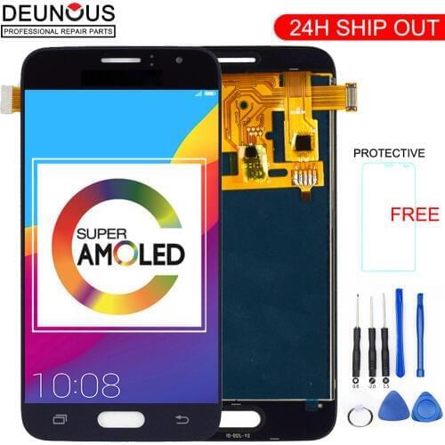 New AMOLED For Samsung Galaxy J1 J120F J120DS J120G J120M J120H J120 LCD Display with Touch Screen Digitizer Assembly Sensor