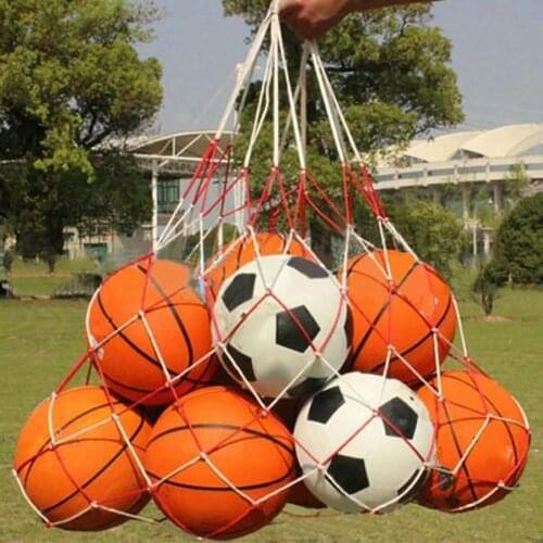 1pcs outdoor sporting Football Net Outdoor Sport Portable Net Bag Carrier for Basketball Football Large Volleyball ball net bag