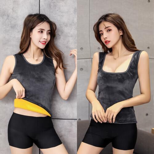 3XL Plus cashmere Spring Warm Velvet Thermal Clothing For Women Winter intim Underwear thermos Tops bustier corset Female