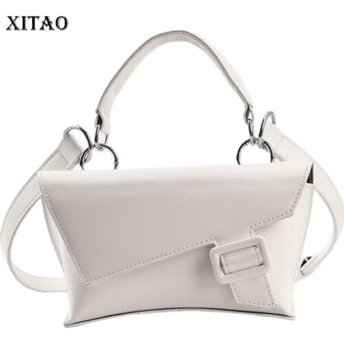 XITAO Irregular Shoulder Bags Fashion New Women Solid Color All-match Messenger Bag 2021 New Trendy Fashion Minority WMD2717