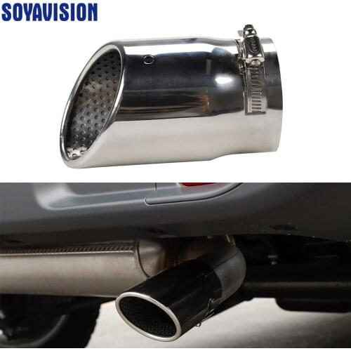 Car Mufflers for Jeep Wrangler 2018 Car Rear Tail Exhause Pipe Steel Car Exhaust Tip Tube for Jeep Wrangler JL Accessories