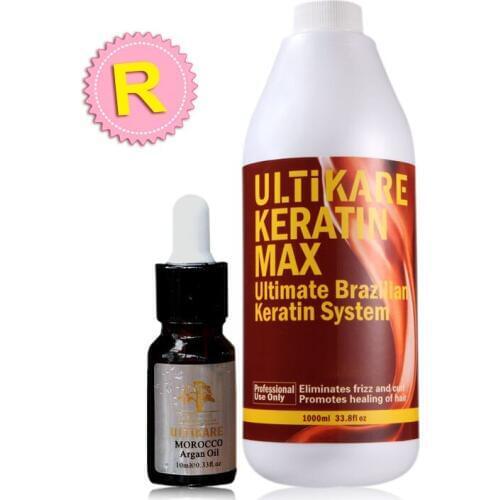 1000ml Brazilian Chocolates Keratin Treatment 12% Formalin Straightening Smoothy Hair + Free 10ml Argan Oil After Treatment