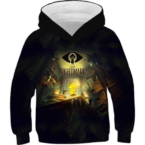 Children Halloween Hoodies Little Nightmares Horror Adventure Game Print 3D Pullover Ship Secret Monsters Boy Girl Hoody Clothes