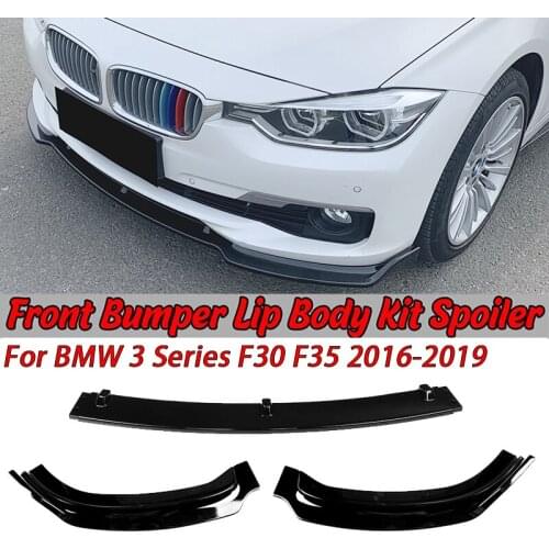 For BMW 3 Series F30 F35 Car Front Bumper Splitter Lip Body Kit Spoiler Diffuser 2016 2017 2018 2019