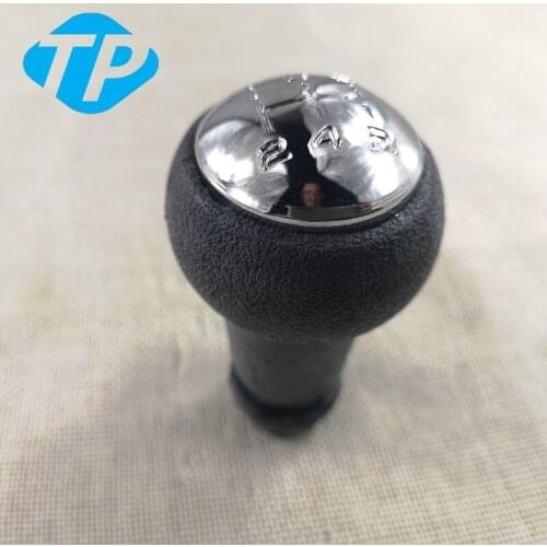 KN0004 5 Speed Gear Shift Knob For Peugeot 307 106 for Citroen/Saxo/Xsara C2 C3 C4 for Berlingo Black and Chrome