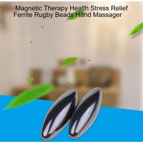 Massage Stone Ball Black Gallstone Strong Magnetic Fitness Health Care Tool Magnetic Therapy Health Relief Stress Hand Massager