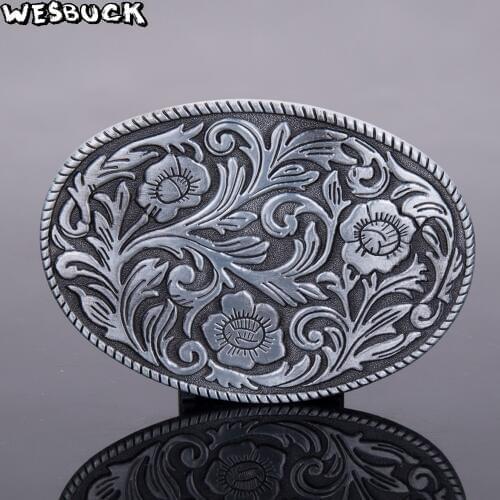 5 PCS MOQ WesBuck Brand Metal Belt Buckles classical Vantage Buckle for Man Women Celti c Western Buckles