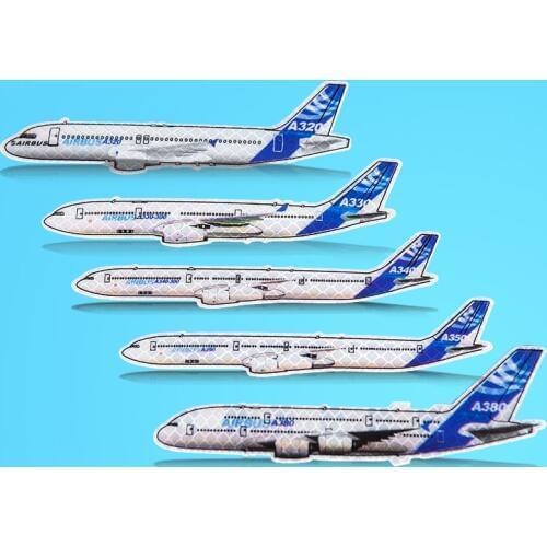 Latest Version Airbus Aircarft Models Reflective Sticker A320 / A330 / A340 / A350 / A380, Best Gift for Pilot Airman Avaiton