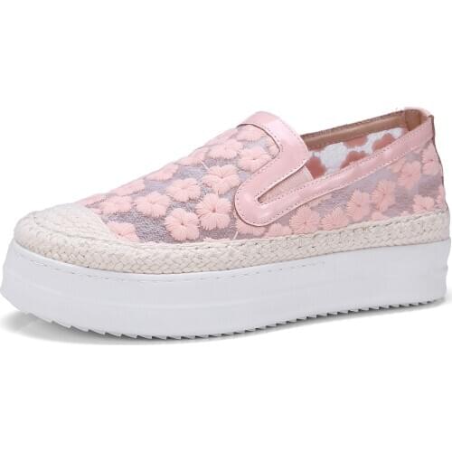 Early spring of 2019 the new thick bottom leather loafers female 33-43