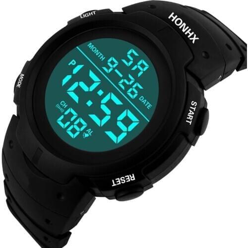 Luxury Watches Mens 2021 Honhx Luxury Mens Digital Led Watch Date Sport Men Outdoor Electronic Watch Free Shipping часы мужские