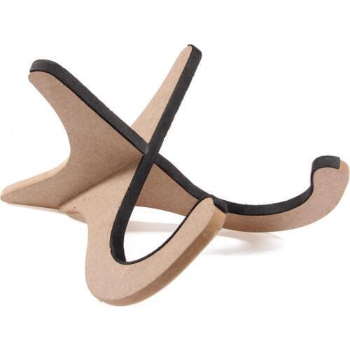 Burlywood Wooden Holder Collapsible Foldable Stand for Ukulele Mandolin Violin Ukes Banjo Guitar Accessories