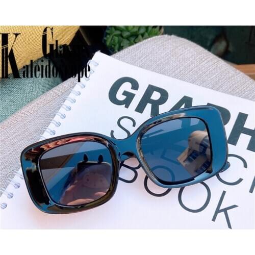 Vintage Square Sunglasses Women Men Luxury Brand Deisgn Sun Glasses Ladies Retro Clear Blue Brown Driving Goggles Shades UV400