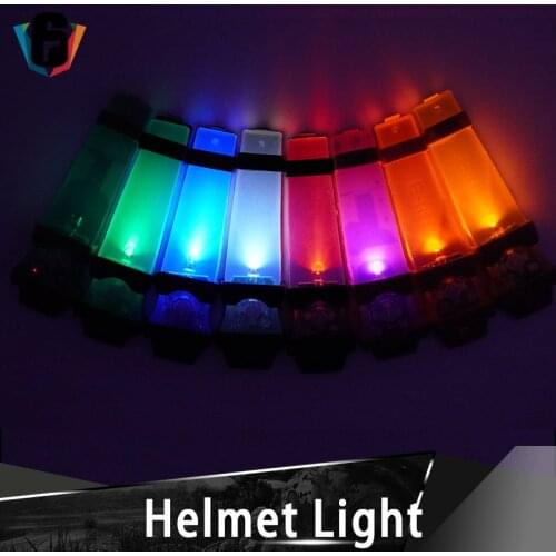 Tactical Survival Signal Light Waterproof Helmet Light Silica gel With Velcro 8 Colors RED BLUE IR Helmet Flashlight Accessory