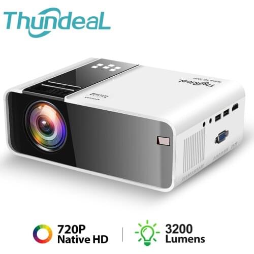 ThundeaL TD90 Native 720P Projector Android WiFi Smart Phone Projector 3D Video Movie Party Mini Proyector Portable Home Theater