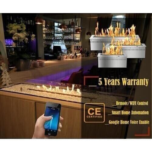 On sale fireplace 24 inch wifi control fireplace cheminee bioethanol