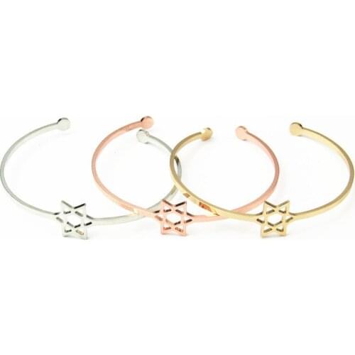 Spring Silver Five-Pointed Star Bracelet Simple All-Match Bohemian Wind Jewelry Gift