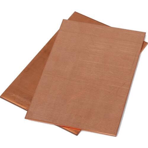 HIGH QUALITY T0.5/0.8/1/1.2/1.5/2.0/2.5/3.0/4.0*100*100MM T2 Copper Strip Red Copper Pad Copper Foil Copper plate DIY Material