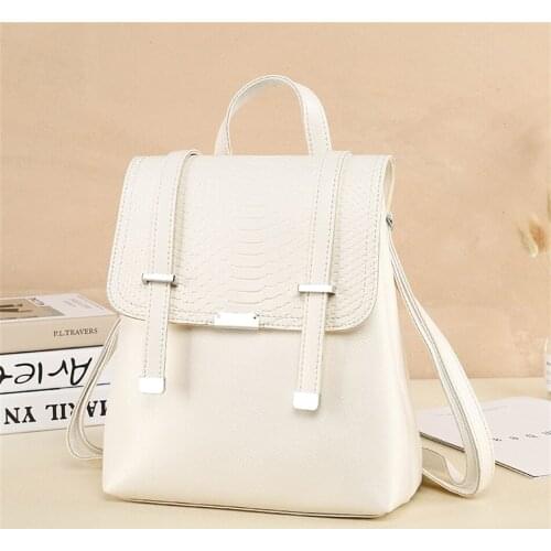 High Quality Female Back Pack Ladies Shoulder Bag Ladies Leather Travel Backpack 2021 New Multifunction Vintage Women Backpacks