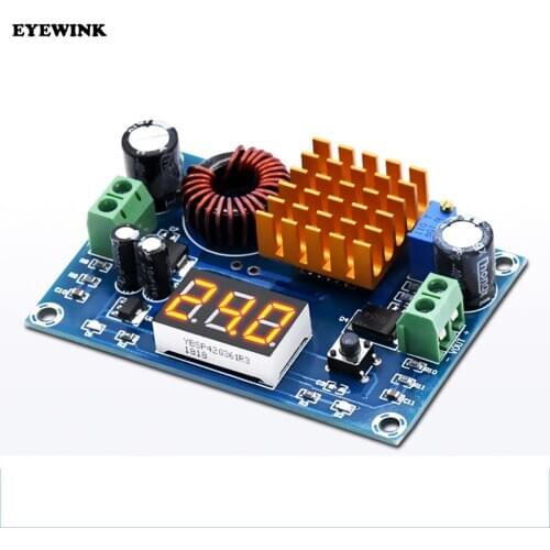 XH-M411 DC 3V-35V to DC 5V-45V Boost Converter Module Voltage Regulator Adjustable Step Up Voltmeter Digital Display Module