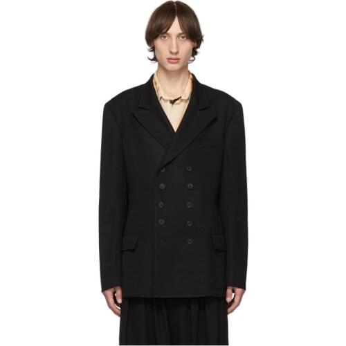 XS-6XL New 2020 Mens clothing GD hair stylist modern fashion Double-breasted woollen Suit coat plus size costumes