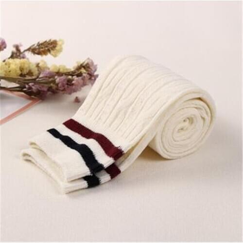 College Wind Womens Stockings Sexy Fashion Hot Thigh High Socks Warm Cotton Over The Knee Socks Striped Long Socks For Women
