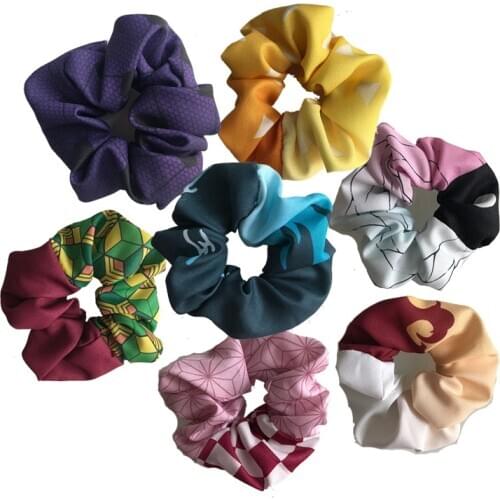 Anime Demon Slayer Kimetsu No Yaiba Tanjiro Cosplay Costumes Nezuko Zenitsu Hair Band Headwear Hair Accessories For Women CS425