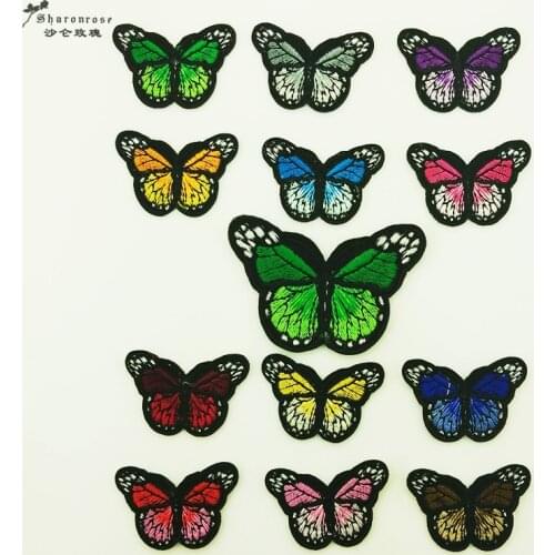 1PCS 3D Embroidered garment Patch applique Iron-on/Sew-on Patch Butterfly Clothes Sticker for wedding Clothing Accessories