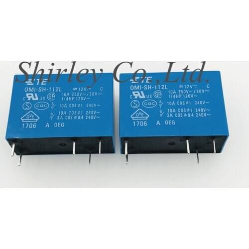 100%Original New Relay OMI-SH-112L 10A HRMH-S-DC12V-C 5pin
