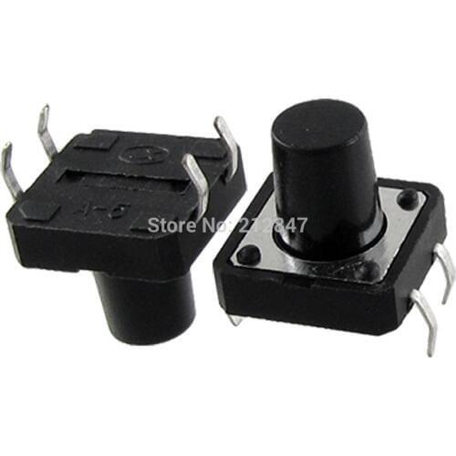 12 x 12 x 12mm Push Button Momentary Micro Tact Switches 10 Pcs