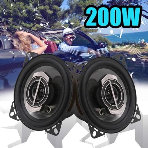 2pcs 4 Inch 200W 4 Way Car Coaxial Hifi Speaker Vehicle Door Auto Audio Music Stereo Full Range Frequency Loudspeaker DIY Bass
