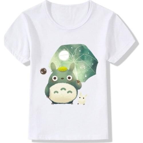 2020 Children Anime My Neighbor Totoro Print Funny T-Shirts Kids Summer Top Girls Boys Short Sleeve Clothes Baby T shirt