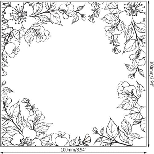 2021 New Flower Background DIY Silicone Clear Stamp Cling Seal Scrapbook Embossing Album