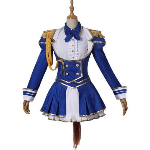 Anime Pretty Derby Daiwa Scarlet Cosplay Costume Dress tail Outfits Halloween Carnival Suit