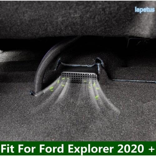 Auto Styling Under Seat Air Conditioning Duct Vent Anti-blocking Protective Cover Trim Plastic Fit For Ford Explorer 2020 2021
