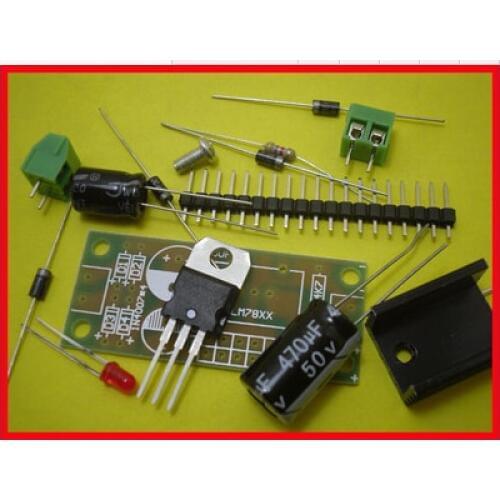 Free Shipping! 2pc L7812 LM7812 three terminal regulator module 12V voltage regulator module suite