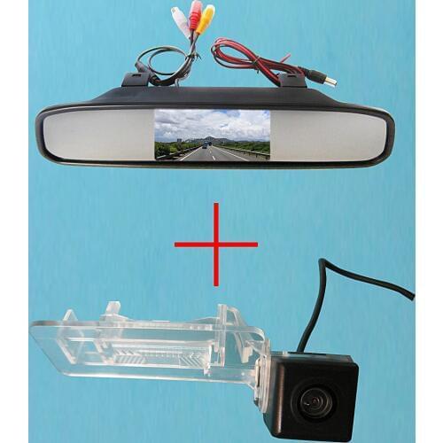 Free Shipping!!!Wireless Color CCD Car Rear View Camera for Benz SMART R300 R350 with 4.3 Inch Rear view Mirror Monitor
