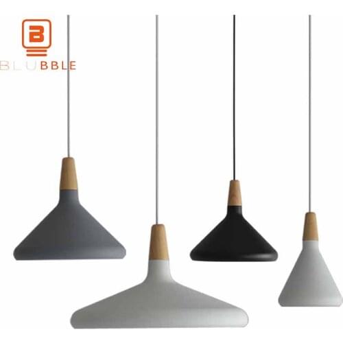 BLUBBLE Vintage Lid Pendant Lights Northern Europe Personality Funnel Pendant Lamp AC 90-260V Cord Pendant Bedrooms Hanglamp