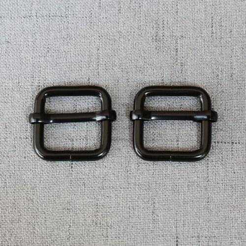 1 Piece 20mm Black Metal Slides Wire-formed Roller Pin For Handbag Backpack Bag Dog Collar DIY Accessories
