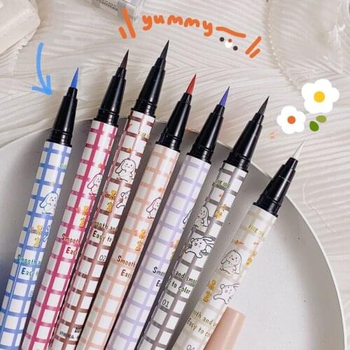 Colorful Colorful Eyeliner Non-smudge Waterproof And Sweat-proof Long-lasting Novice Beginner Color Eyeliner Pen TSLM1