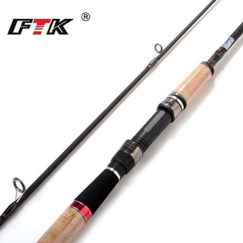 FTK Fishing Rod 99% Carbon C.W 1-8G 5-12G 2.1M 2.4M 2.7M Standard 0.8-1.3MM Tip diameter High Carbon Bass Lure Fishing Tackle GD