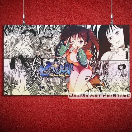 Canvas Anime The Seven Deadly Sins Pictures Home Decoration Paintings Poster HD Prints Wall Art Modular Living Room Framed