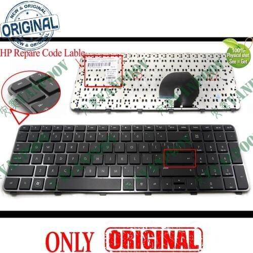 New US English Notebook Laptop keyboard for HP Pavilion DV7-6000 DV7 DV7t-6100 6200 6101TX 6151TX 6153TX 6C40 6050TX Black Frame