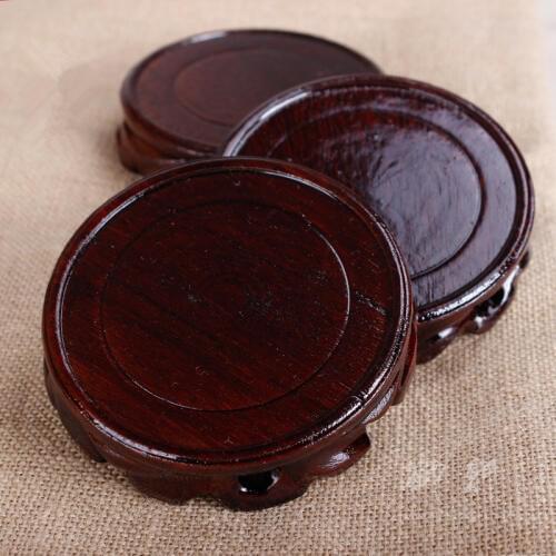 Yixing Zisha Pot Round Solid Wood Base Teapot Mat Teapot Holder Saucer Teapot Base Tea Tray