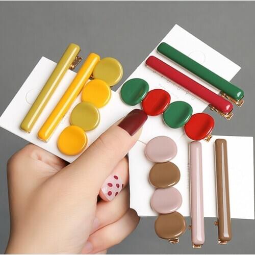 3Pcs/Set Ins Fashion Beads Metal Hair Clip Hairband Comb Bobby Pin Barrette Hairpin Headdress Accessories Beauty Styling Tools