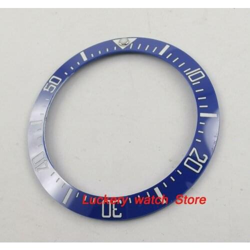 38mm blue ceramics bezel white marks fit for 40mm SUB GMT mens watch-Q31