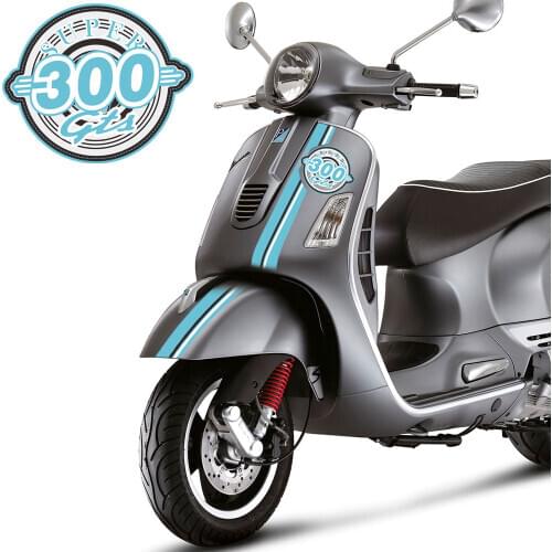 Motorcycle Body Shell Decal For PIAGGIO VESPA GTS SUPER 300 GTS300 Sport Emblem Logo Stickers