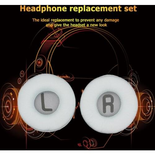 Earpads Easily Carrying Lightweight Earphone Parts for JBL Tune 500BT 600BTNC Protein Leather Foam Ear Pad Replacement