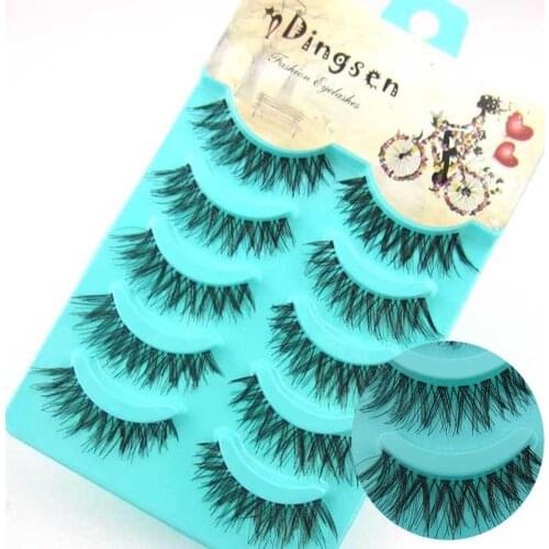 5 Pairs Mink Lashes 3D Mink Eyelashes Natural Long Makeup Popular Reusable Natural False Lashes Free Eyelashes Handmade Fal E8H4