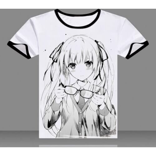 New Anime Saenai heroine no sodate-kata T Shirt Eriri Spencer Kasumigaoka Utaha T-Shirt Cosplay Short Sleeve O-Neck Tees